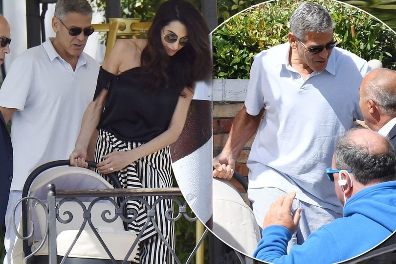 Amal Clooney's Twins Make First Public Appearance In Italy ...